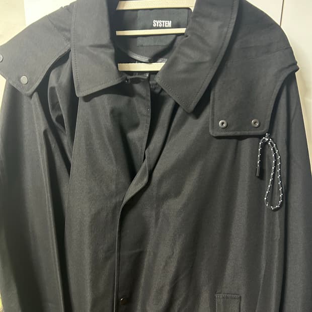 시스템 옴므 블랙 코트105 XL