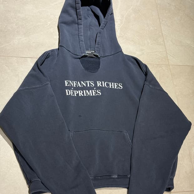 [L]앙팡리쉬데프리메 로고 후드티 네이비