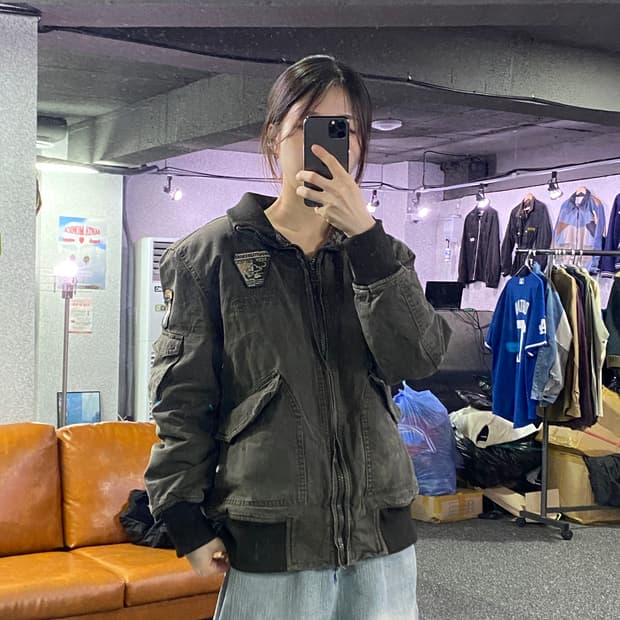 빈티지 패치워크 F1 워크자켓 B3078