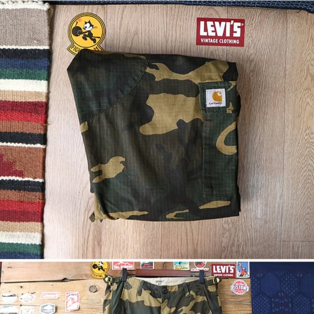 carhartt WIP 칼하트 카모 카고팬츠 30