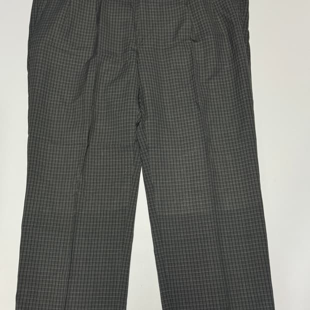 입생로랑 뿌르 옴므 YSL 체크 슬랙스 팬츠 카키 40인치
