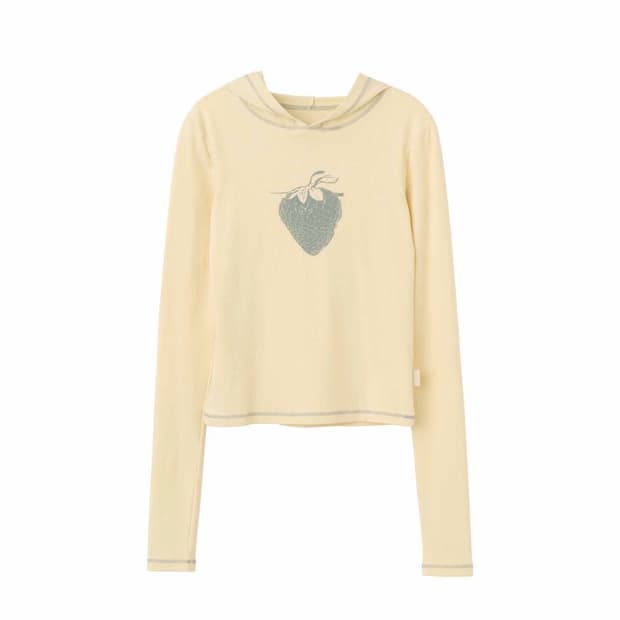 strawberry hoodie lemon 스트로베리 딱붙 후디