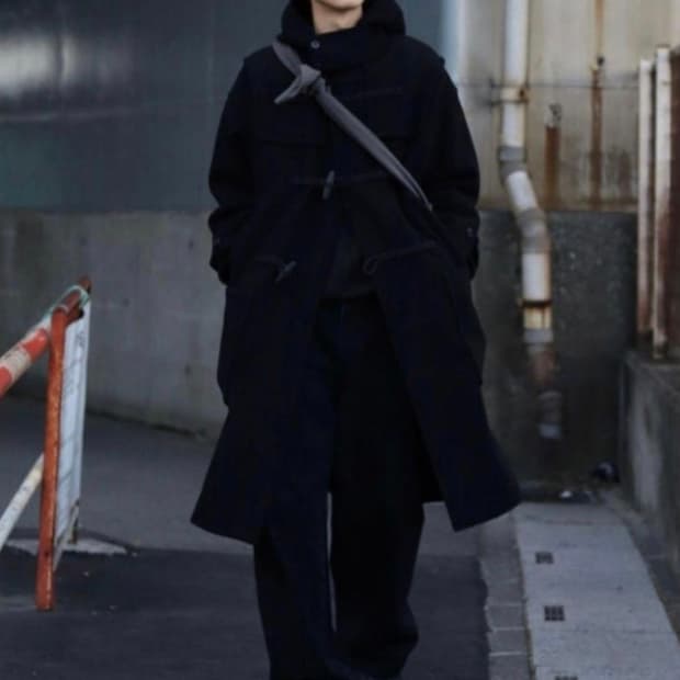 [XL]유니클로 +J 질샌더 더플코트 블랙