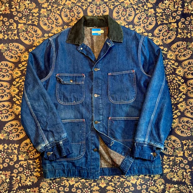 70s Sears 데님 커버올 초어자켓