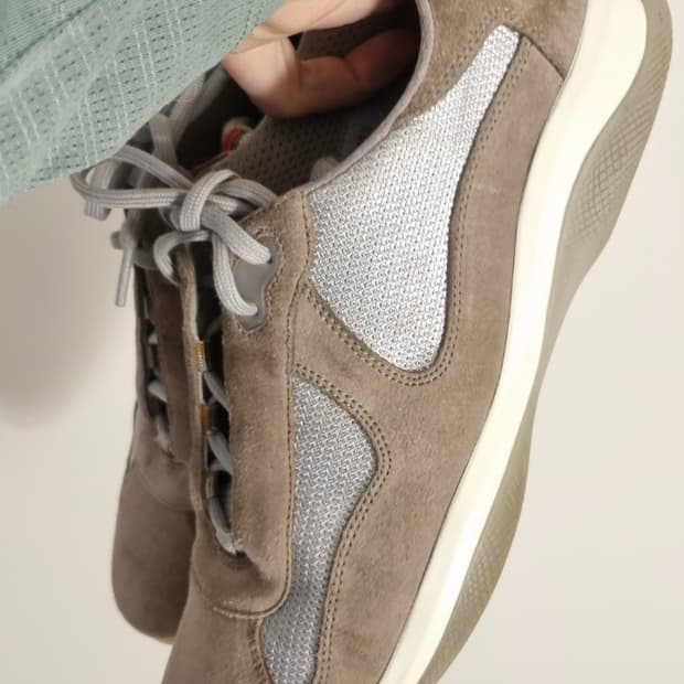 프라다 아메리칸컵 uk 10.5 브라운 베이지