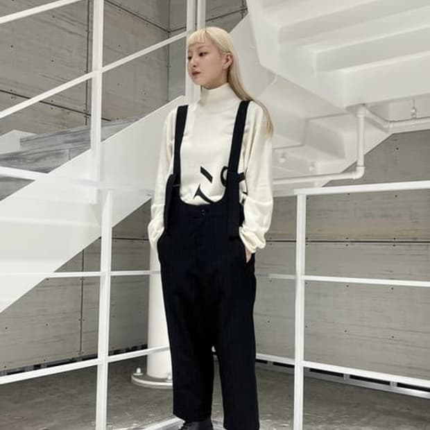 요지야마모토 Y's  울  서스펜더 팬츠