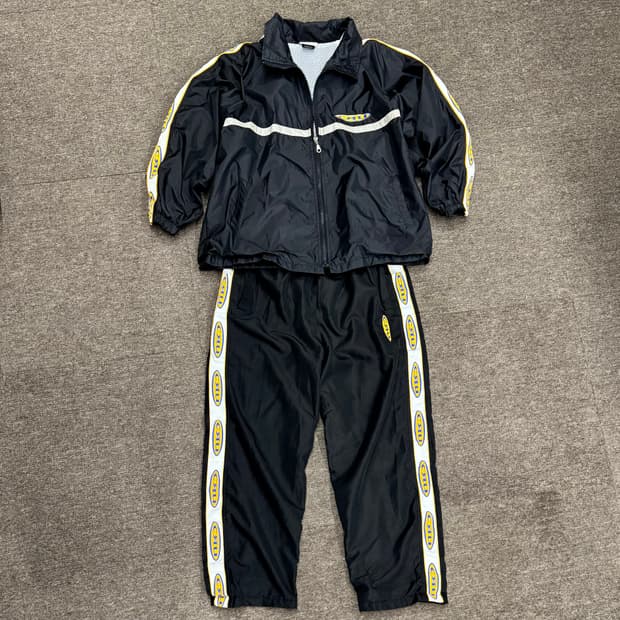 90s CRU 디자인 트레이닝 우븐 셋업 made in USA (L) 