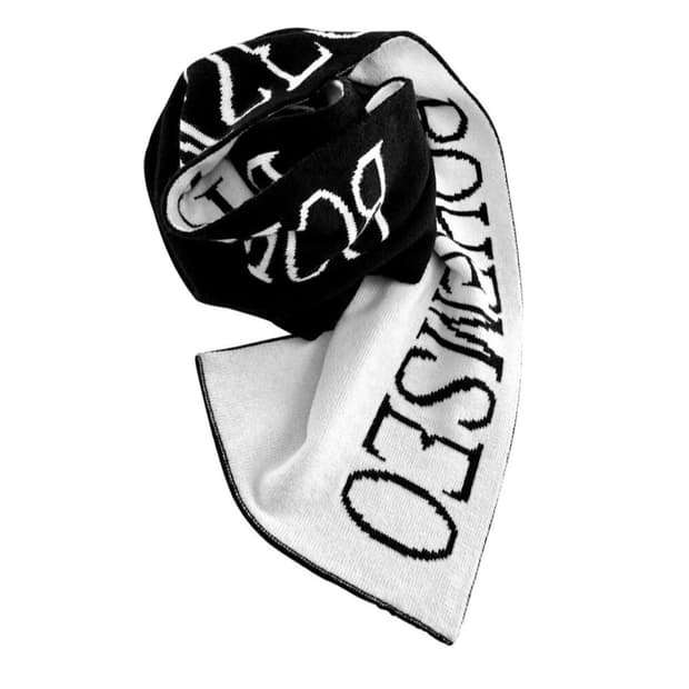 보헴서 자카드 니트 머플러 