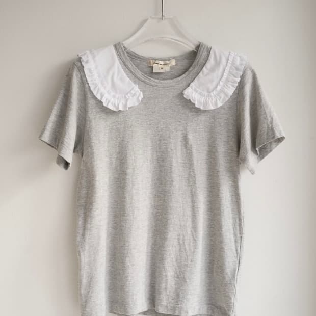 frill collar t-shirt