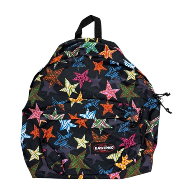 이스트팩 빈티지 별 스타 패턴 백팩 블랙 가방