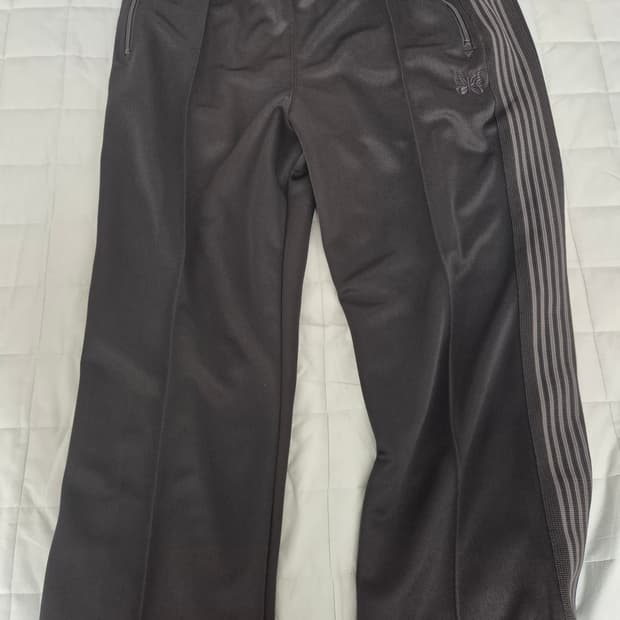 니들스 x LHP 트랙 팬츠 폴리 스무스 블랙