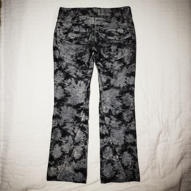 '00s archive Coated Flare Pants