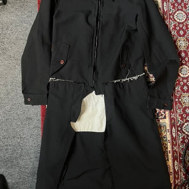 comme des garcons homme plus 축융 폴리 도킹 코트