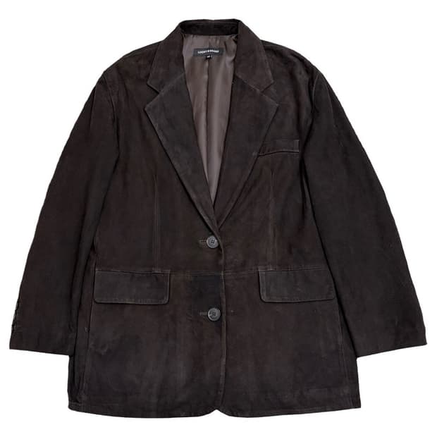 LUCKY BRAND 이탈리아 고트스킨 스웨이드 블레이저 55