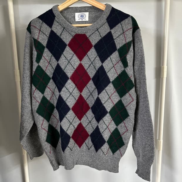 제이프레스 아가일패턴 니트