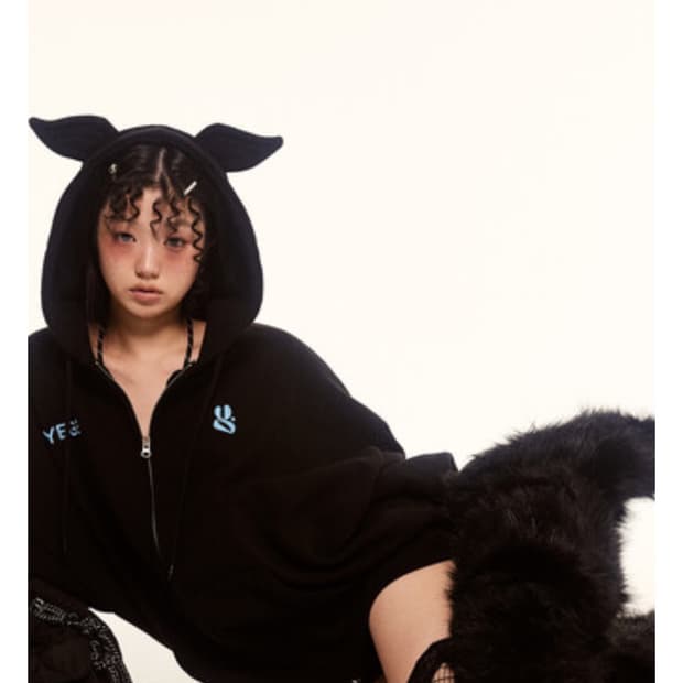 예그 윙 후디 블랙