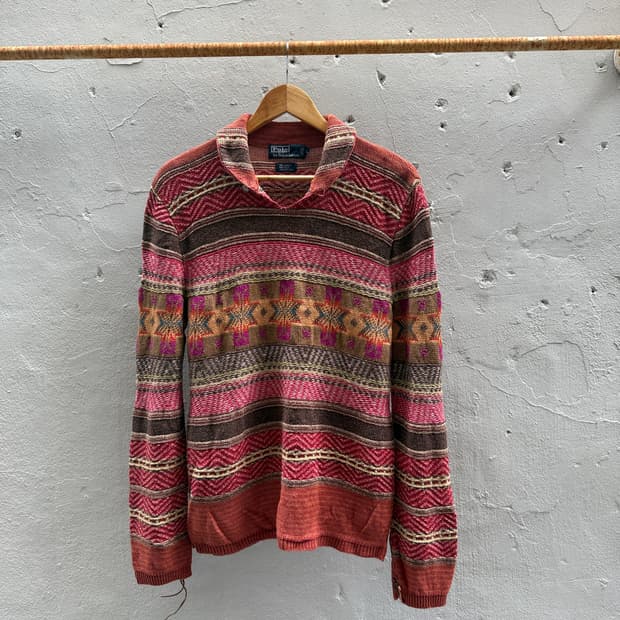 90s 폴로 나바호 네이티브 니트