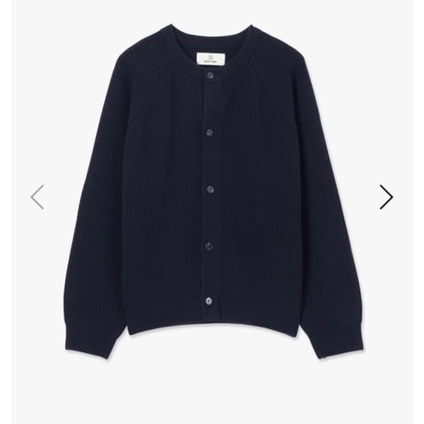 [S] 이얼즈어고 로버 울 라운드넥 가디건 다크네이비