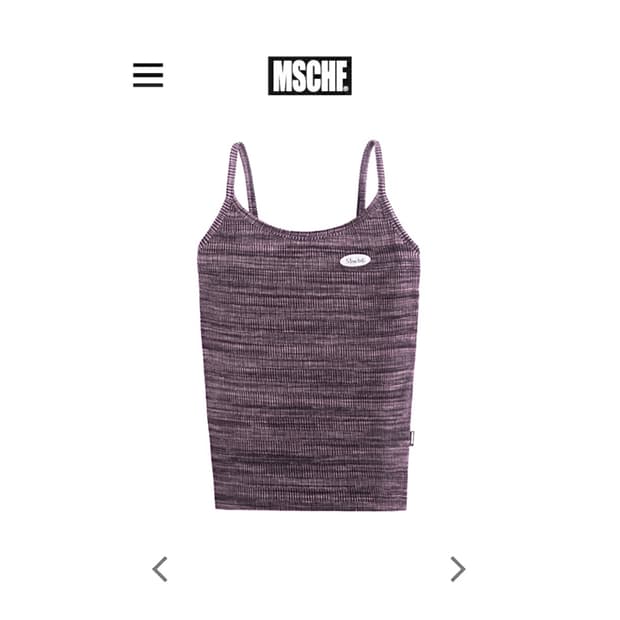 미스치프 스페이스 다이드 니트 탱크 슬리브리스