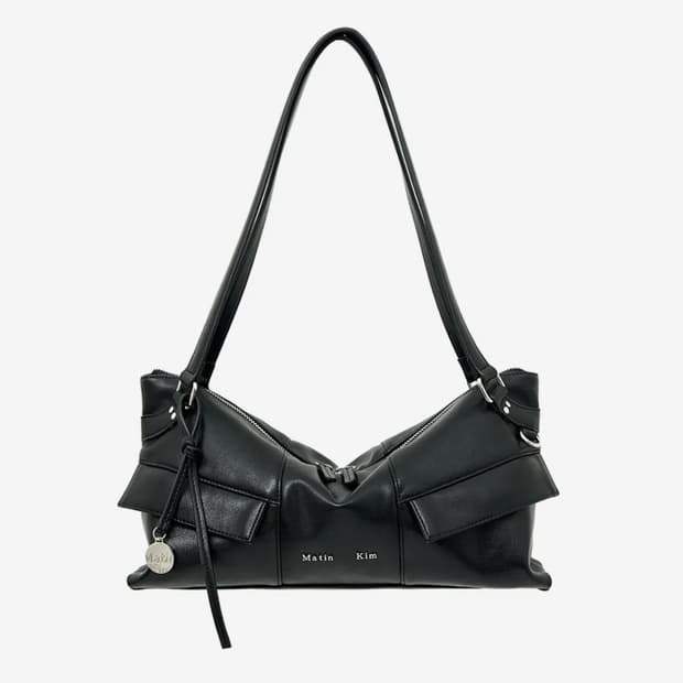 마뗑킴  WIDE NEMO SHOULDER BAG IN BLACK