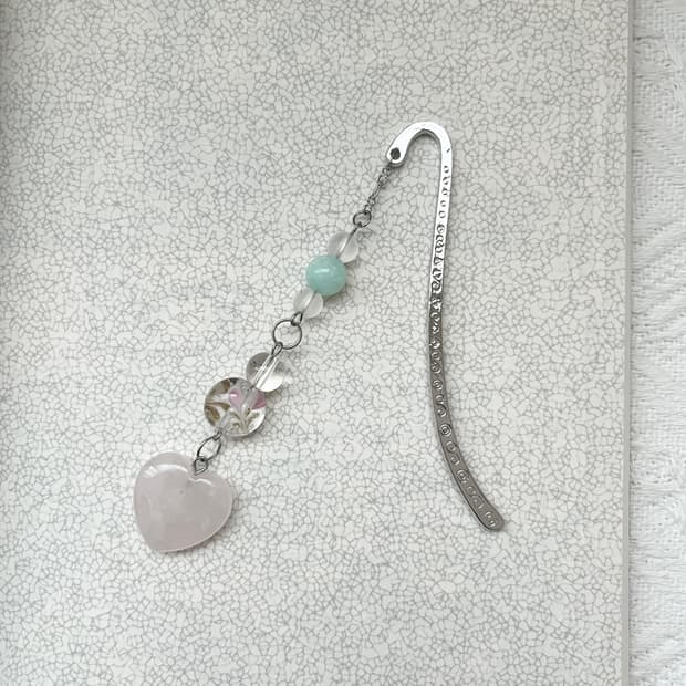 ⊰love drop⊱ bookmark 하트 원석 책갈피