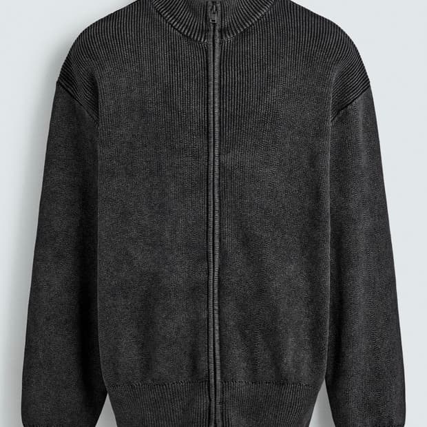 zara 자라 다잉 워시드 집업 가디건 XL 판매 3284/410