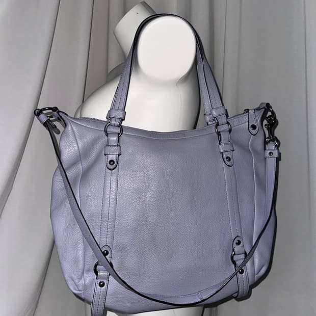 코치 빈티지 빅숄더백 더스티블루