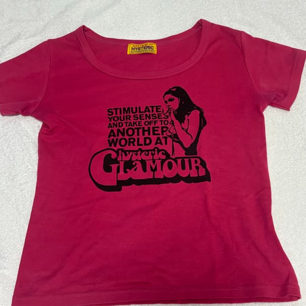 히스테릭글래머 티셔츠 핑크 pink 