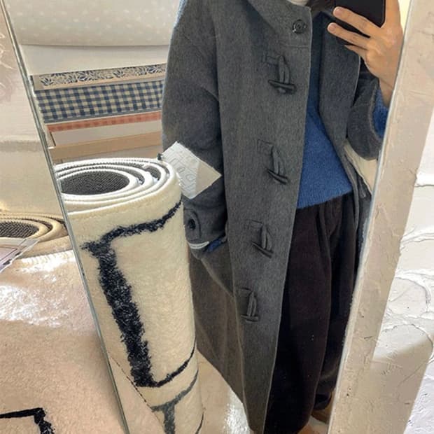 핸드메이드 울 더플코트