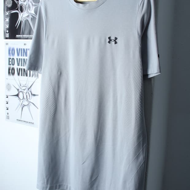 (XL-2XL) 언더아머 반팔 티셔츠 기능성 런닝 그레이-H30820
