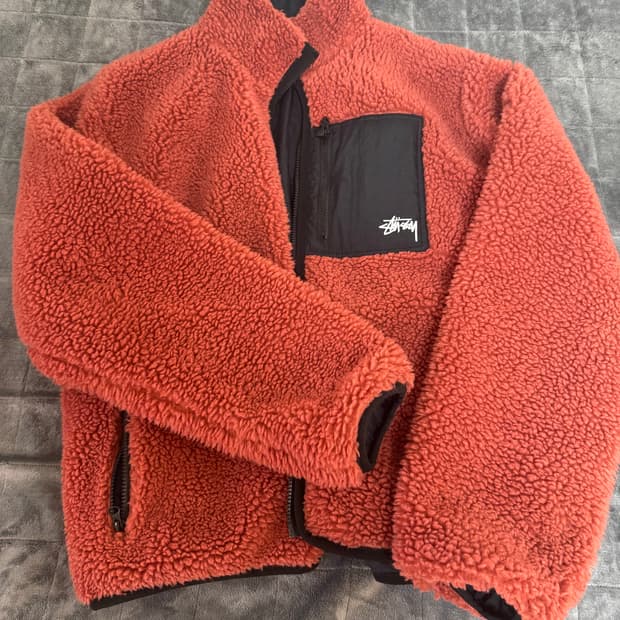 스투시 쉐르파 리버시블 자켓