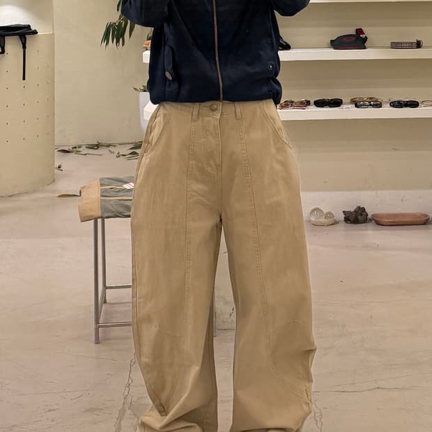 빈티지 코튼 캔버스 팬츠 U552