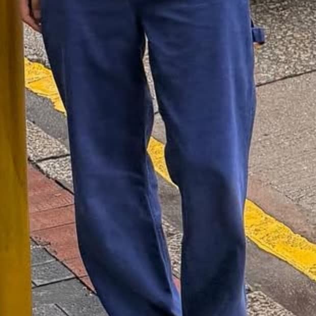 RYOO PAINTER PANTS BLUE