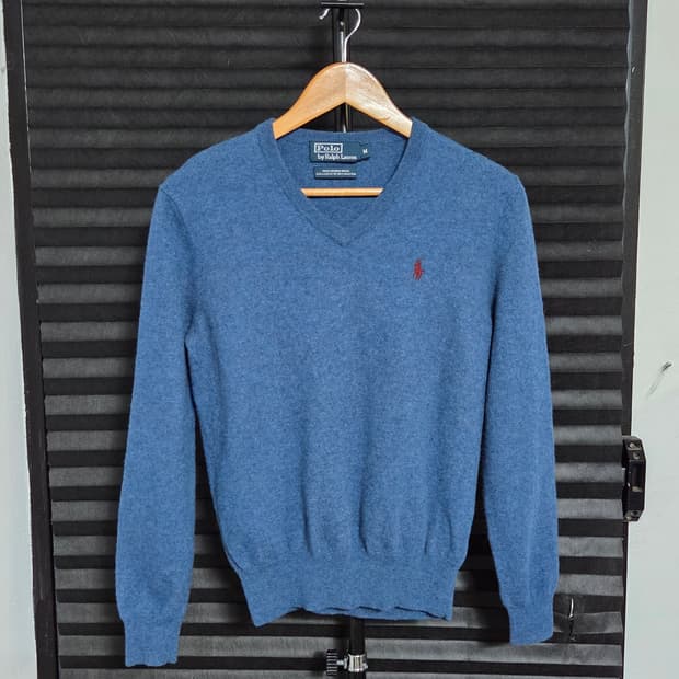 [폴로 랄프로렌] 메리노울 브이넥 니트 스웨터 | 00202