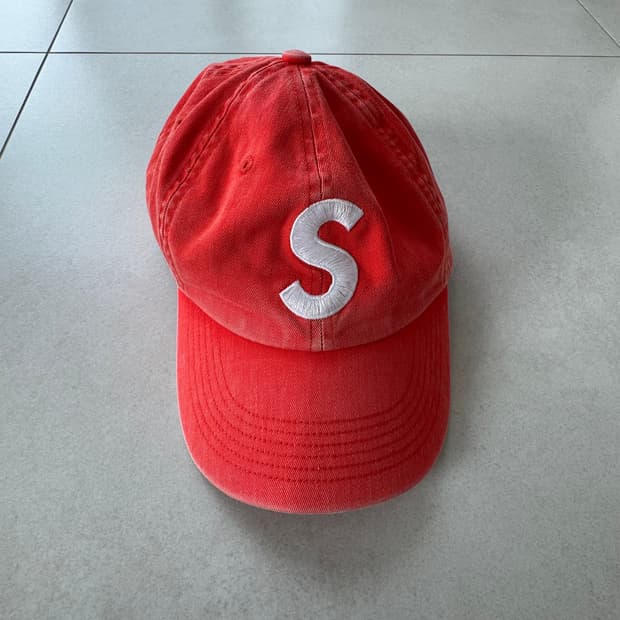 22ss 슈프림 s로고 캡 (orange)