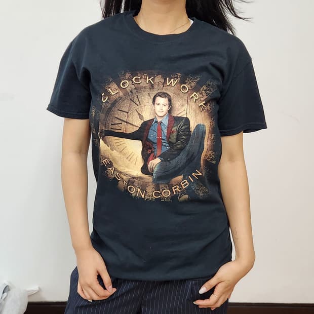 길단 이스턴 코빈 Clockwork 컨트리 투어 그래픽 티셔츠 S
