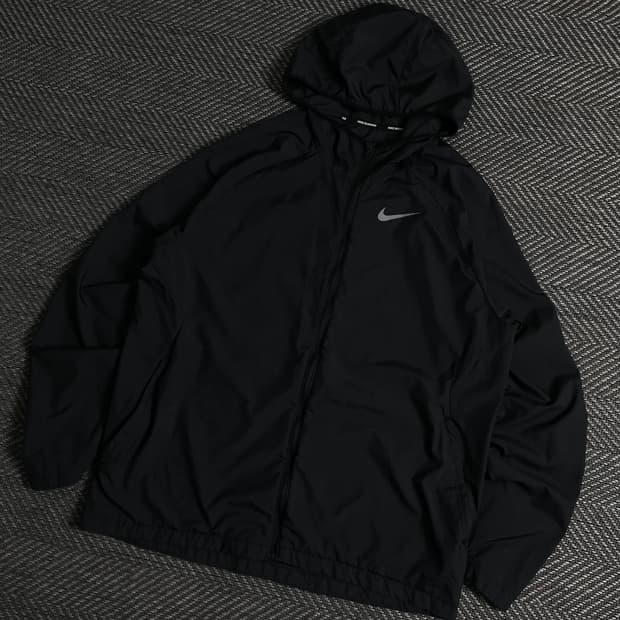 나이키 스카치 로고 블랙 러닝 바람막이 자켓y 3728
