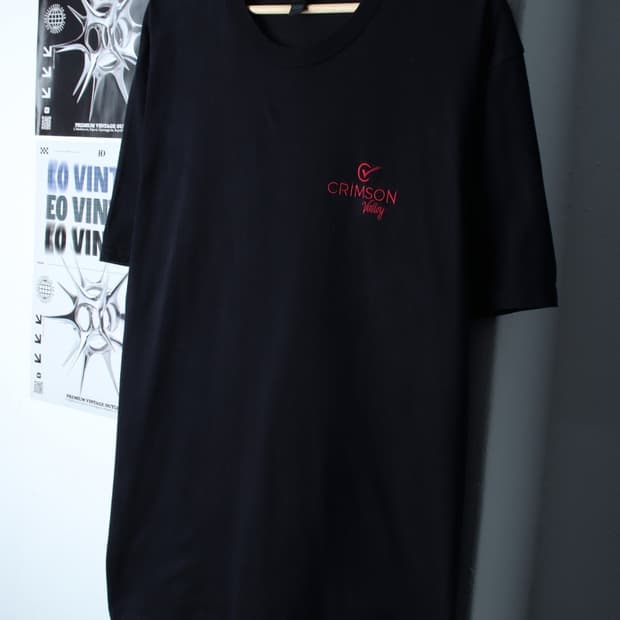 (XL-3XL) 길단 반팔 티셔츠 USA 빅사이즈 블랙-H31249