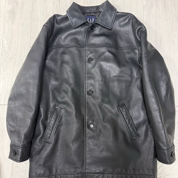 (L)gap 올드갭 레더 카코트 코트