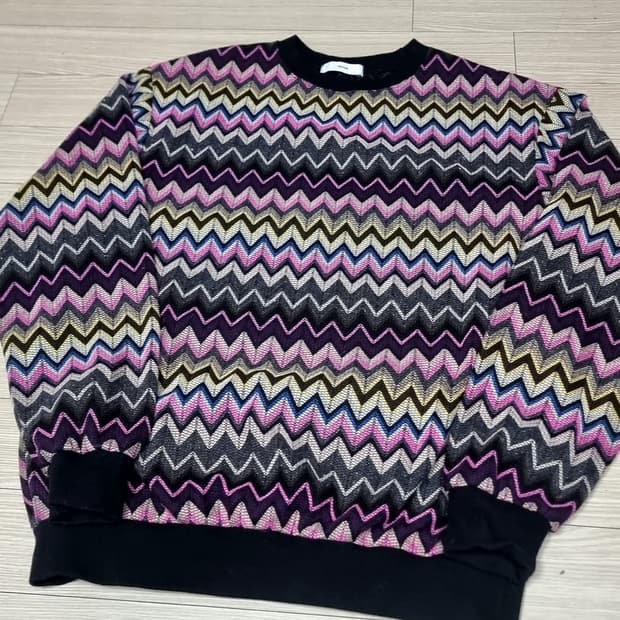 SENSE(센스)지그재그 패턴 니트 스웨터 100-105