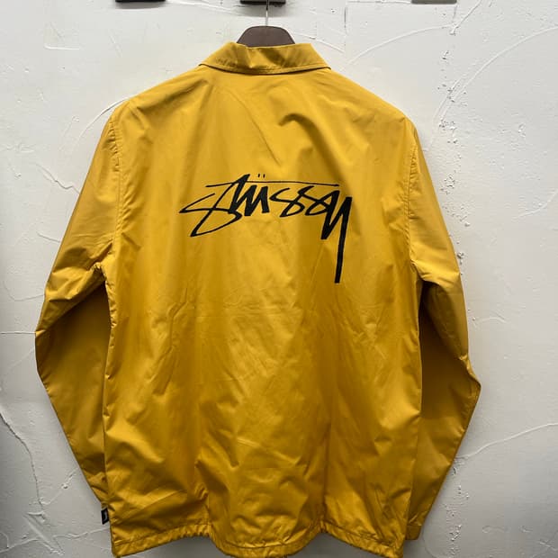 스투시 코치 자켓 머스타드