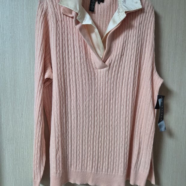 (새제품) 폴로 랄프로렌 케이블니트 실크 캐시미어  니트 77