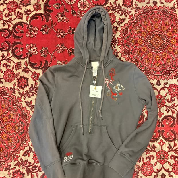 Diesel Embroidered Zip-up Hoodie