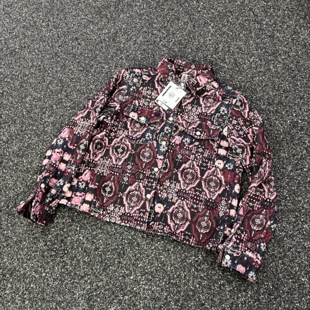 오들리 워크샵 패턴 자켓