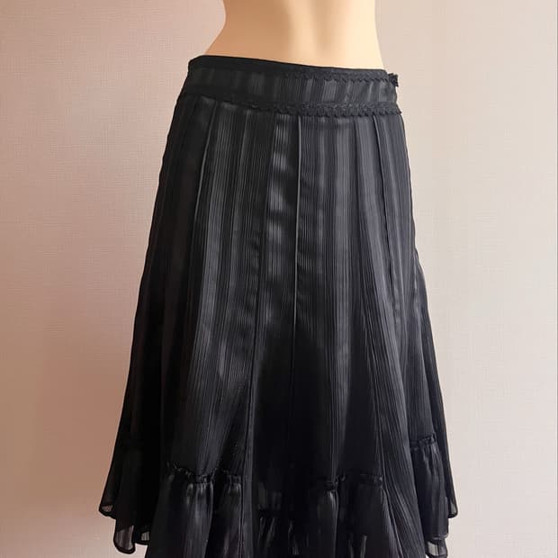 Black lace skirt
