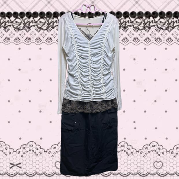 핀터깔 긱시크 코디 세트