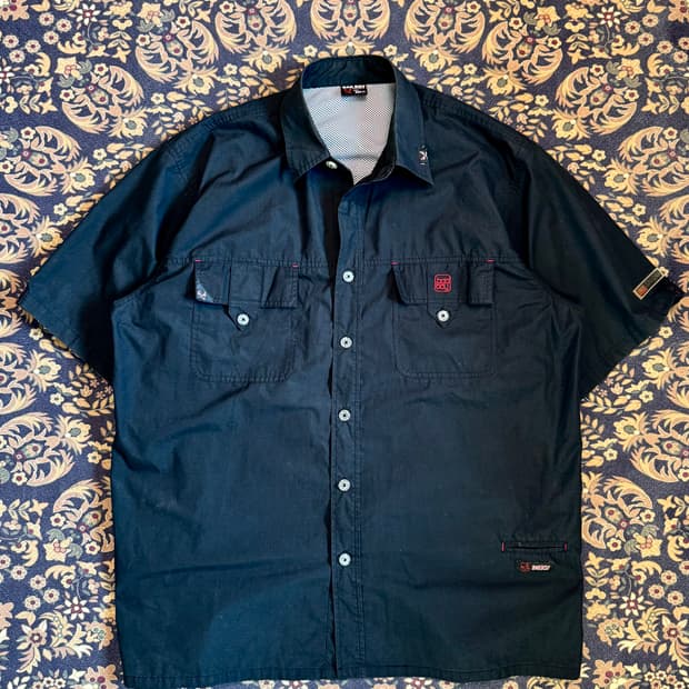 00s Bad Boy 메카닉 셔츠