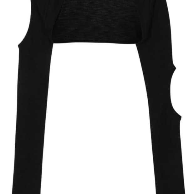 보헤미안서울 볼레로 SLEEVE HOLE BOLERO, BLACK
