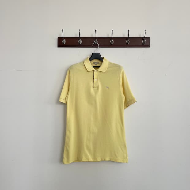 버버리 옐로우 PK 반팔 티셔츠