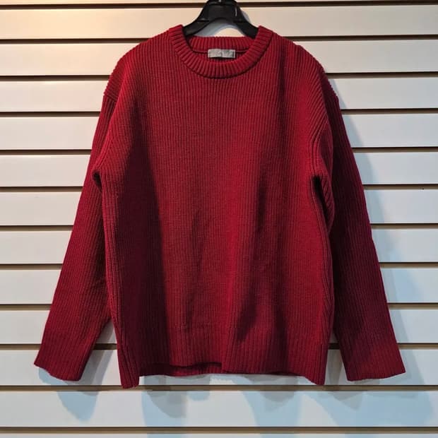 (남성) 버건디와인 니트